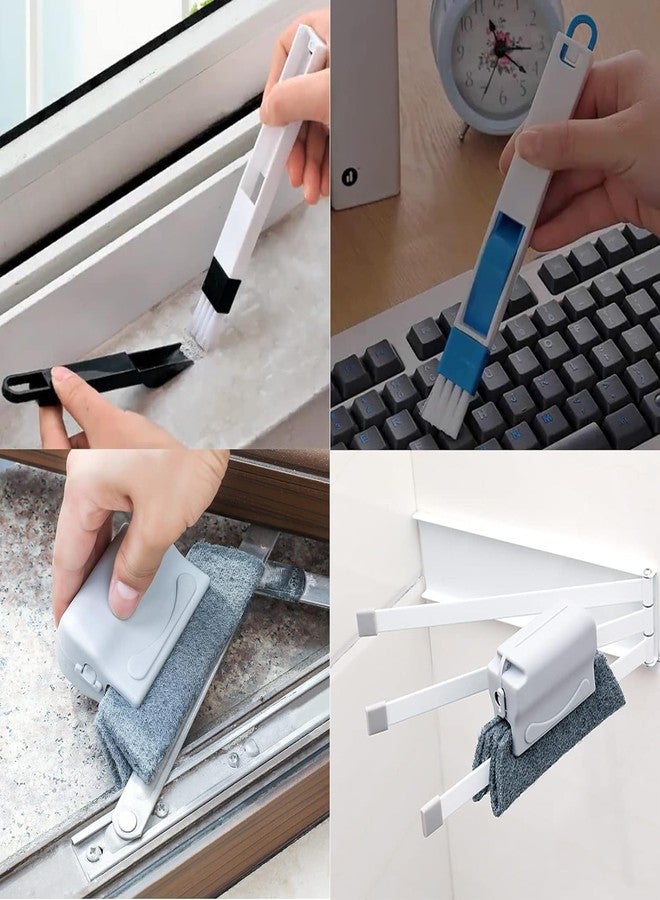 Nexllent 6Pcs Sliding Window Groove Cleaning Brush | Crevice Cleaner Tools | Quickly Clean All Window Slides and Gaps | Bathroom Gap Cleaning Brush,Dead Corner Multifuctional Brushes - Image 2